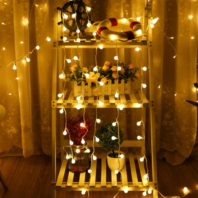 1,5 м/3 м/5 м/6 м 50 светодиодный водонепроницаемый Сказочный гирлянда, светодиодный шар, гирлянда для украшения дома, свадьбы, рождественской елки