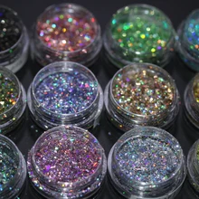 Растворитель Устойчив Аврора Хамелеон нерегулярные голографические Блестящие Блестки хлопья