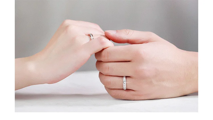 Высокое качество, женское геометрическое кольцо, заполненное серебром и розовым золотом, обручальные кольца для женщин, лучший подарок