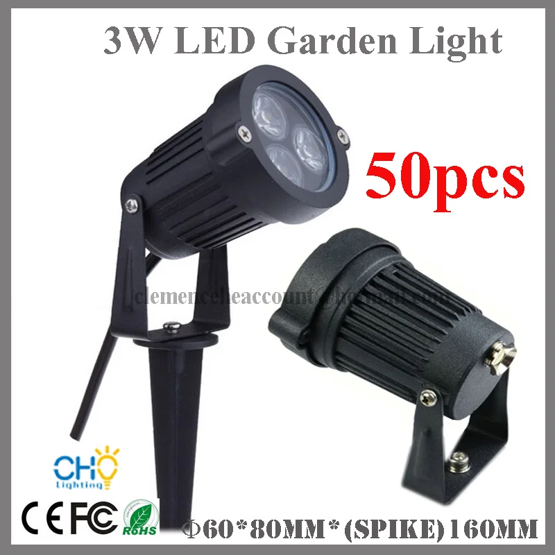 Free shipping 50pcs Outdoor LED Lighting Garden Spike Lights 12V IP67 Waterproof RGB LED Lawn Light