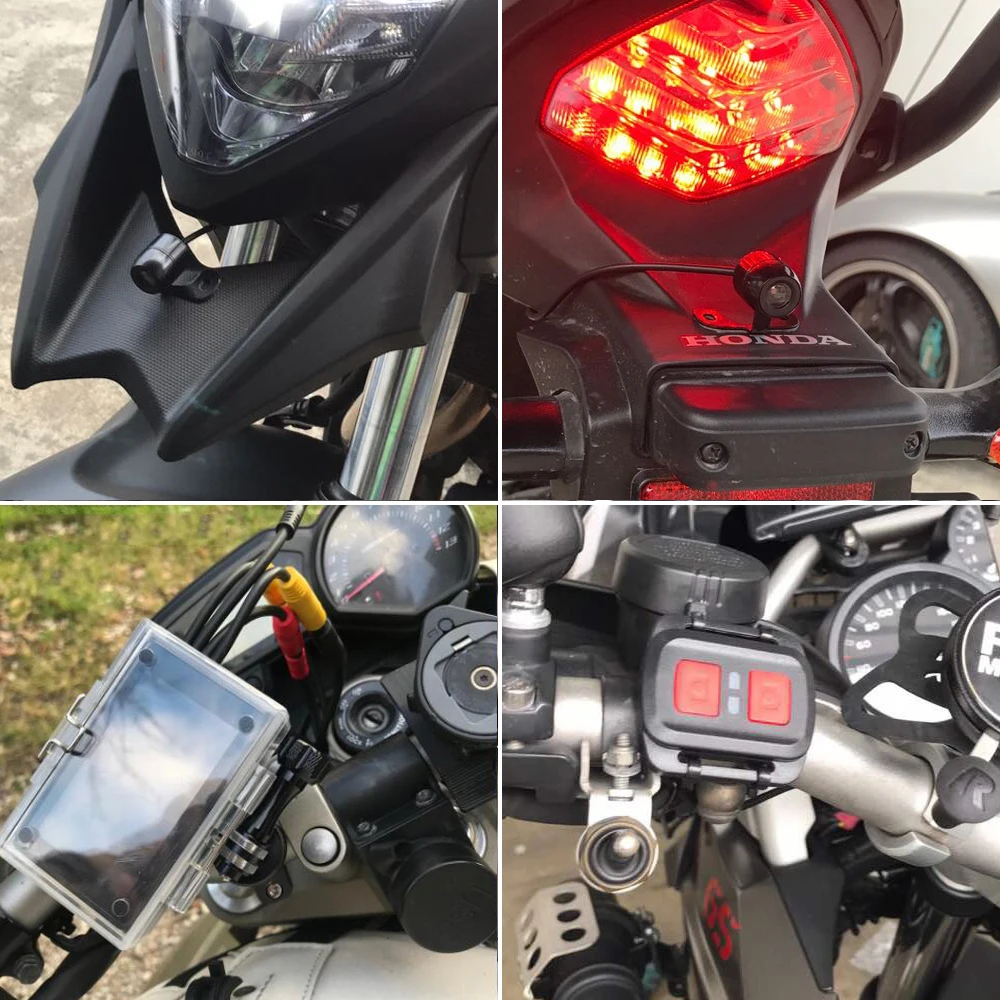 Мотоциклетный видеорегистратор SYS VSYS Moto Cam M2F 3 0 дюйма ЖК дисплей Wi Fi 1080P