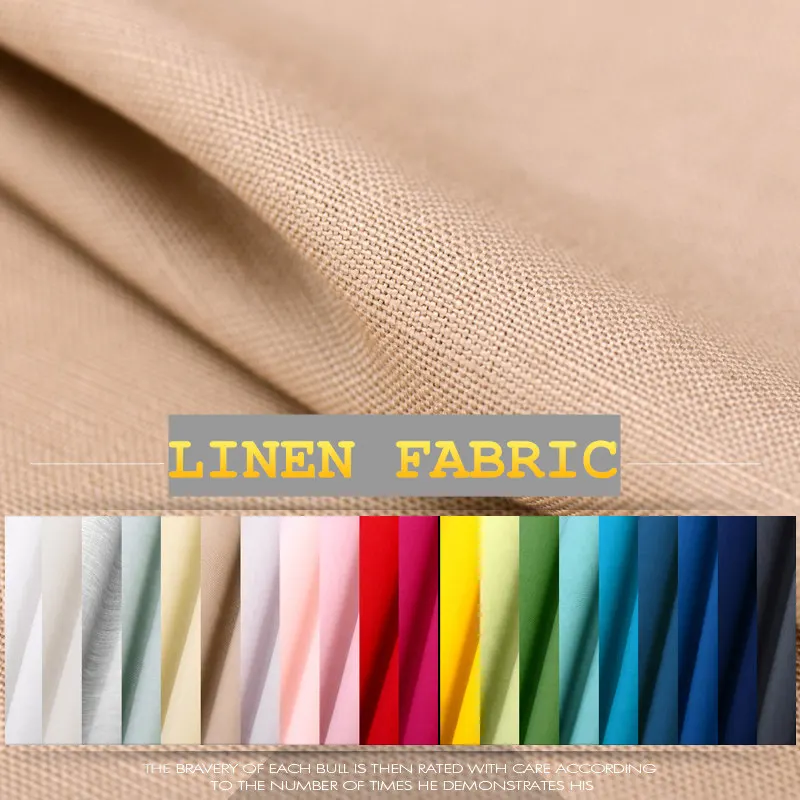 133 155cm wide smooth gentle and cultivated 100 Linen solid color