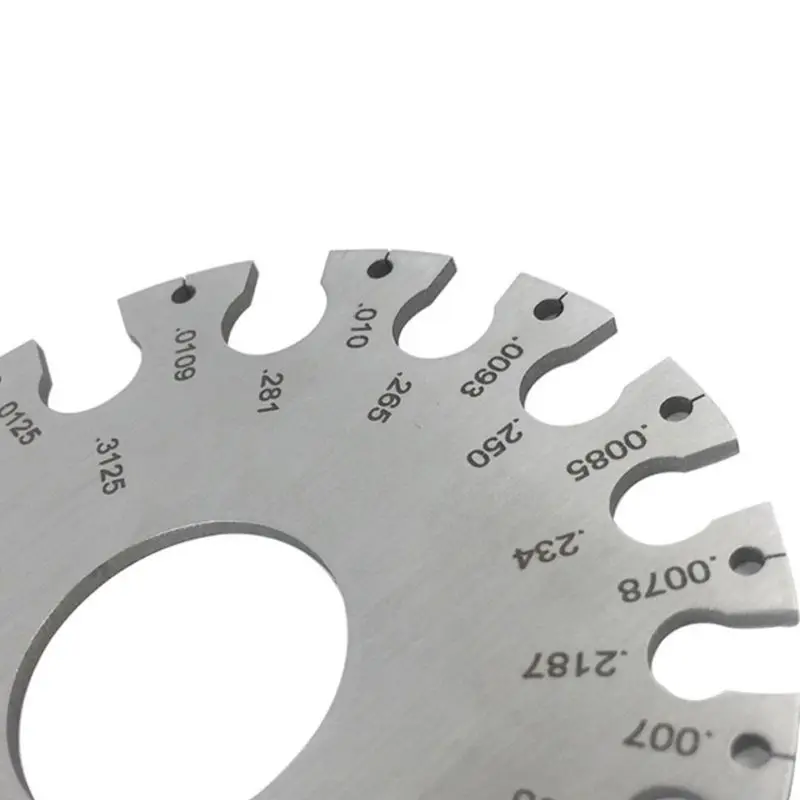 

Ruler Stainless Steel 0-36 Round AWG SWG Wire Gauge Thickness Measuring Sheet Diameter Metal Machinist Measurement Plate