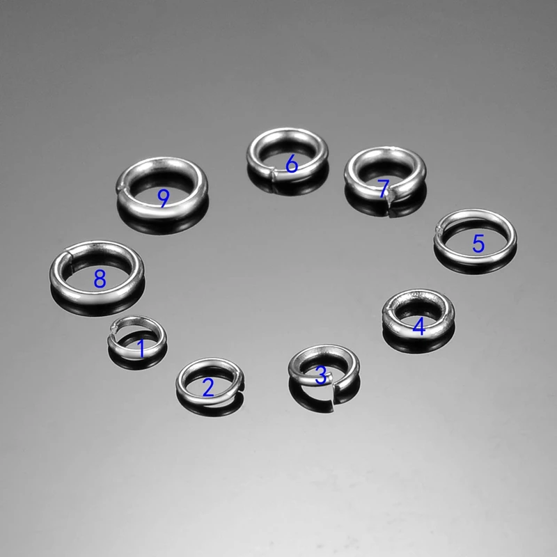 

500Pcs/lot 2.5/ 3 /3.5 /4mm Jump Rings Stainless Steel Open Circle Jump Rings DIY Necklace Bracelet Jewelry Making Accessories