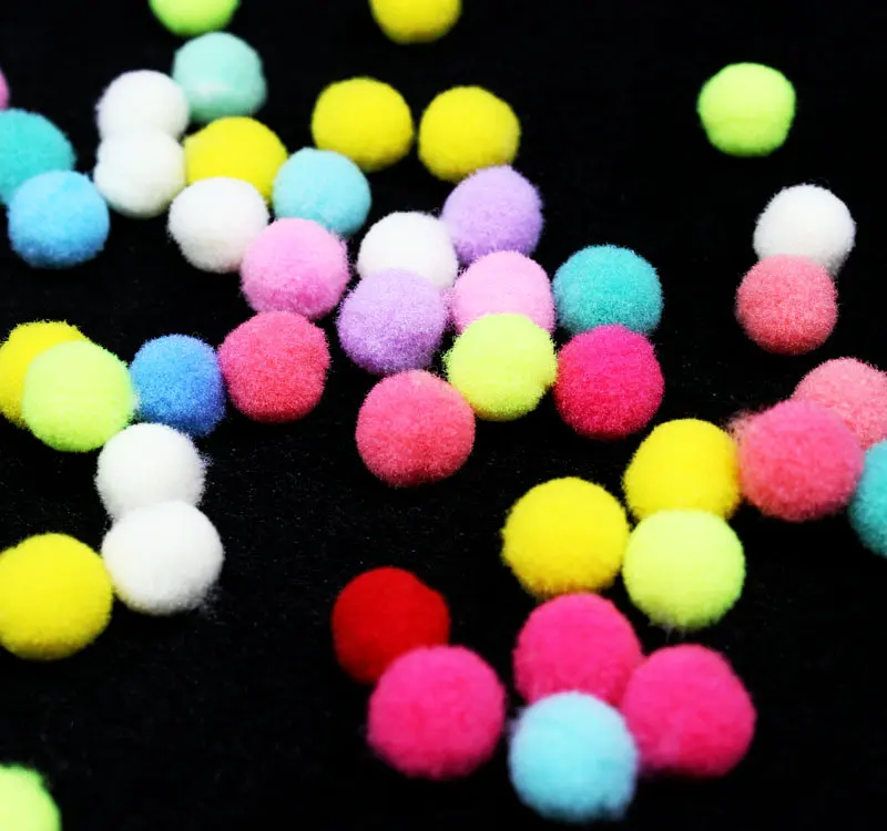 2500pcs high density DIY Mini Pom Poms, Craft Supply pompom balls, party Fluffy Soft Ball Arts and Crafts|Hair Jewelry| - AliExpress