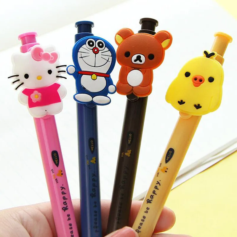 

4pcs/Set Of Cute Cartoon Animal Series Ballpoint Pen Creative Fashion Kawaii Ballpoint Pen Children Stationery Office Supplies