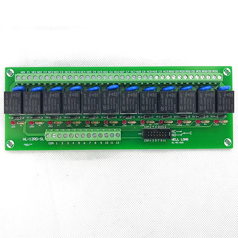 12 канальный тип NPN 9 V 15A Модуль интерфейса реле питания, реле HF JQC-3FF-9V-1ZS
