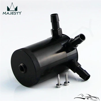 

New Universal Racing Baffled 3-Port Oil Catch Can/Tank/Air-Oil Separator