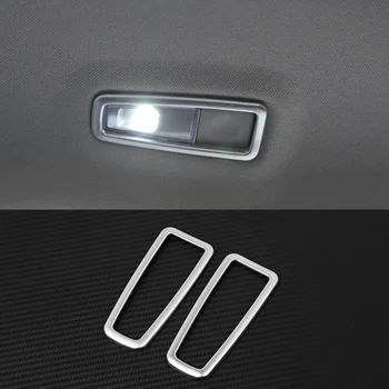 

For Hyundai Tucson 2016 17 18 2019 ABS Behind Rear UP Roof Reading Lamp Light Decoration Molding Cover Kit Trim Accessories 2pcs