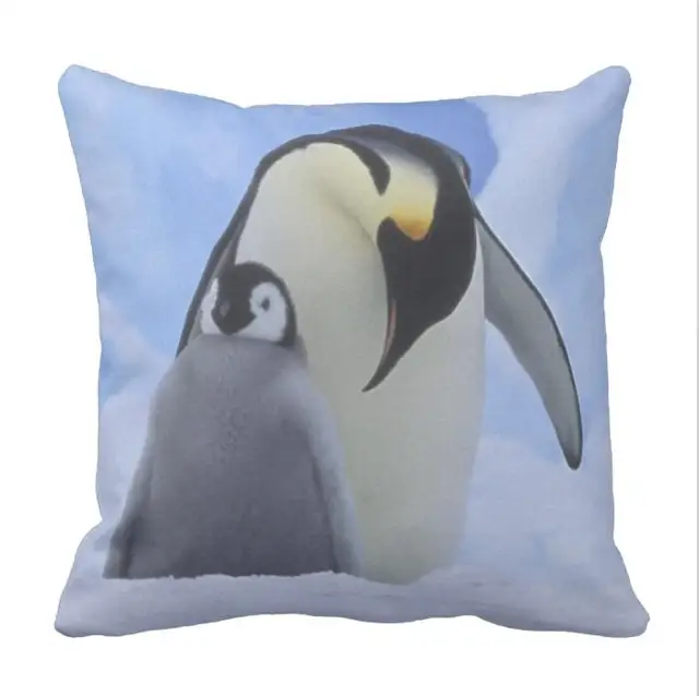 Emperor Penguin Chick Pillow casein Pillow Case from Home & Garden on