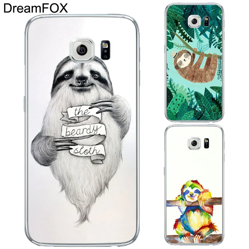

DREAMFOX L240 Sloth Soft TPU Silicone Cover For Samsung Galaxy S5 S6 S7 S8 S9 S10 S10E Lite Edge Plus Case