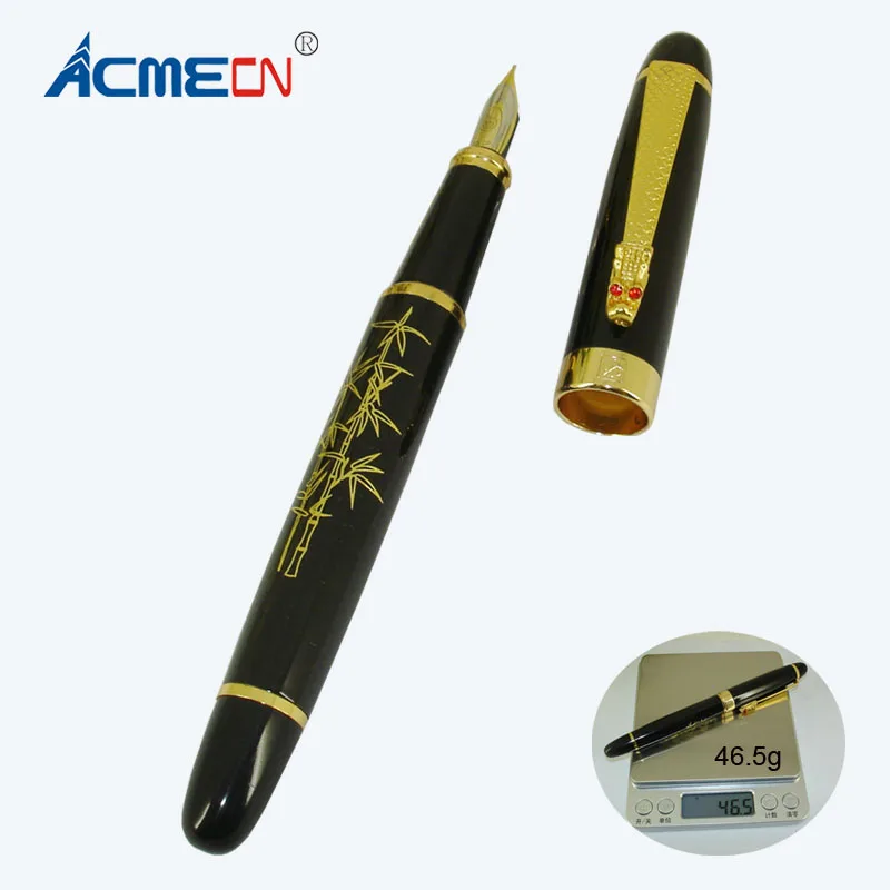 

ACMECN High Quality 46g Heavy Pen MB style Office Writing Stationery 0.5mm Nib Black Liquid ink Fountain Pen for Men's Gifts
