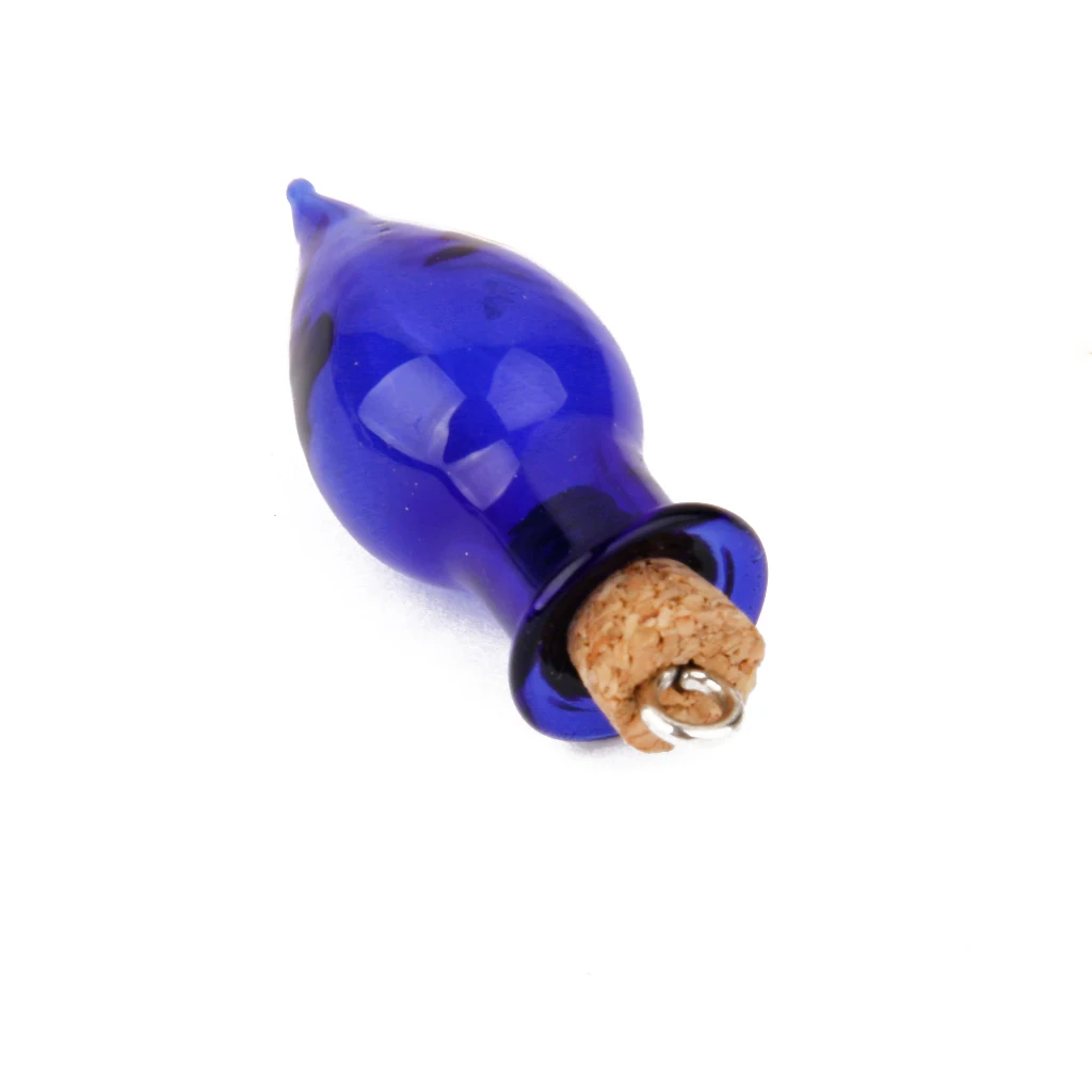 20pcs Mini Teardrop Glass Bottles Favors Souvenir Charms For Jewelry Making
