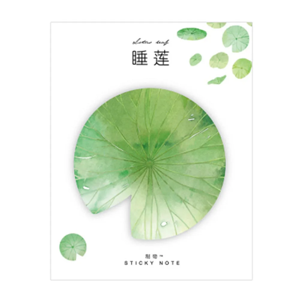 Милый каваи натуральный растительный лист стикер для заметок Pad отправить сообщение планировщик стикер бумага корейский Канцтовары Школьные принадлежности - Цвет: 1