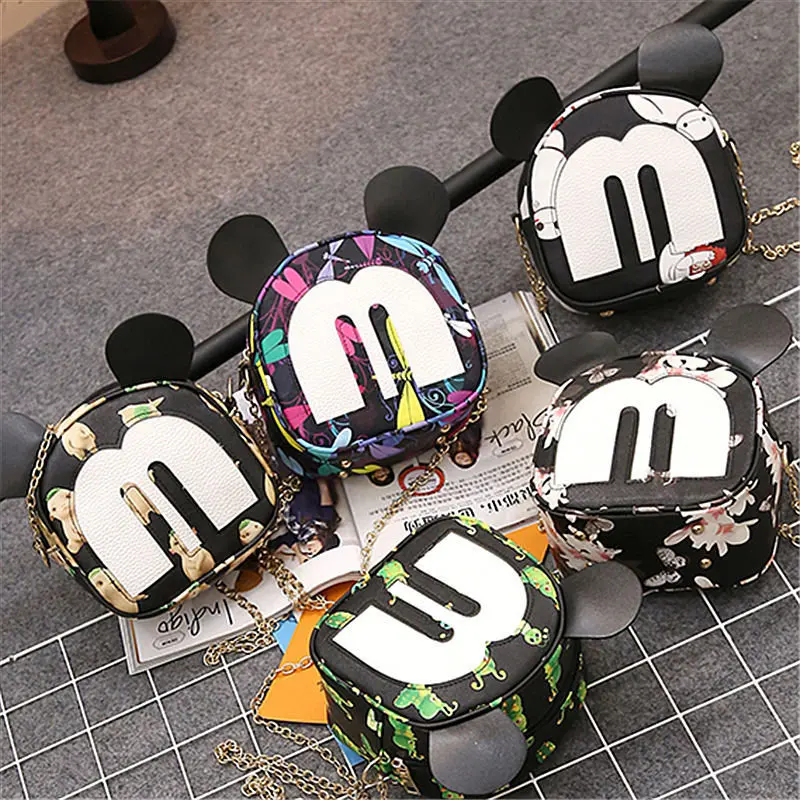 Детские сумочки Disney модная миниатюрная мультяшная сумка Минни Микки Маус для