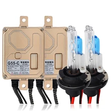 SUKIOTO супер яркий белый H15 12 В 55 Вт EMC CANBUS HID фар Комплект 5000 К 6000 К 4300 К 8000 К лампада H15L лампы День ходовые огни