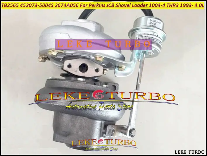 TURBO TB2565 452073-5004S 452073 2674A056 Turbocharger For Perkins JCB Shovel Loader Power Units Various 1004-4 THR3 1993- 4.0L 107HP (3)