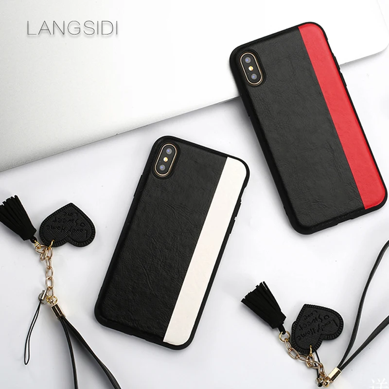 Wangcangli для iPhone 5 чехол для телефона ручной работы на заказ кожаный чехол со строчкой