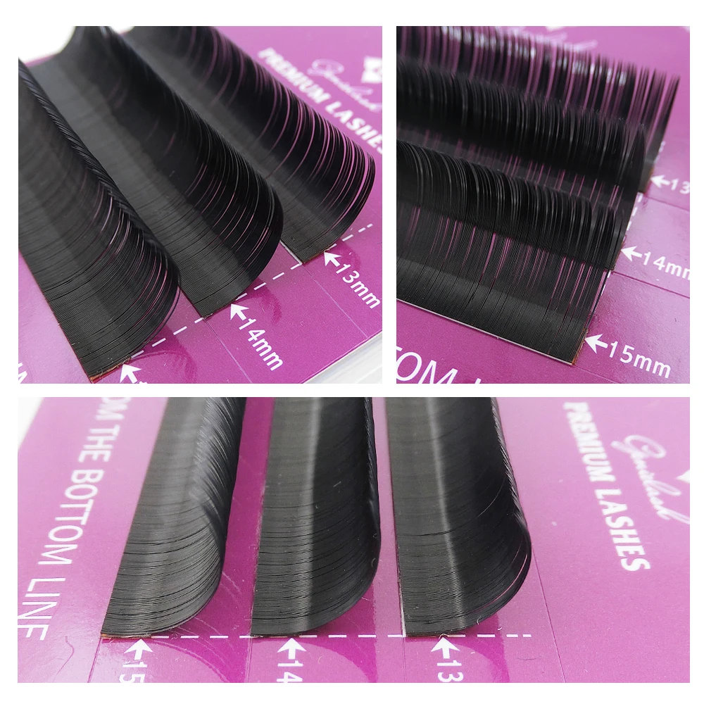 1 чехол CD curl 0,07/0,10/0,20 мм, ресниц для наращивания из норки черный Поддельные Накладные ресницы curl