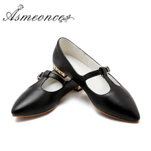 Для женщин модные острый носок Пряжка балетки секси леди Повседневное сезон: весна–лето ежедневные Вечерние элегантная обувь размера плюс черный, белый цвет