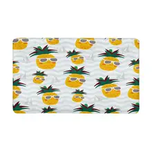 Милый восхитительный ананас и лодка в синюю полоску внутренний входной коврик