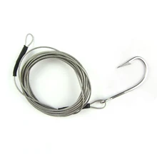 Stainless Jig Hook Sea Fishing Hook Shark Rigs Stainless Cable Leader Saltwater Big Game Rigs 6/0 8/0 10/0 for Option