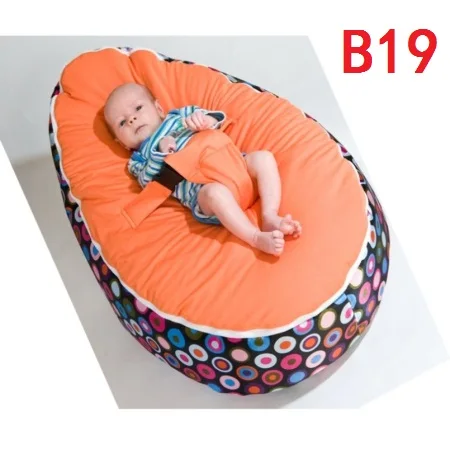 Дропшиппинг Детские Bean bag портативный Infantil стул надувной Puff Asiento для кормления безвредный детский спальный пуф с поясом