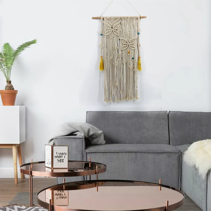 

New Type Bohemian Hanging Woven Tapestry Fashionable Simple Ins Furnishing Hanging Bedside Wall Woven Tapestry