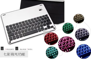 

Backlit Aluminum Alloy Wireless Bluetooth Keyboard Smart Case Cover for Apple iPad 9.7 2017 2018 Air 1 Air 2 A1822 A1893 +pen