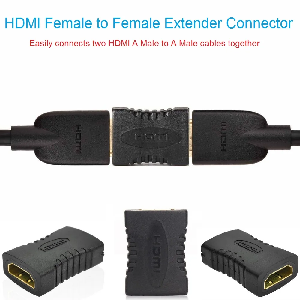 HDMI Разъем конвертер «Мама-мама» адаптер для ноутбука монитор проектор HDTV PS3 игровой ящик HDMI удлинитель Соединительный разъем