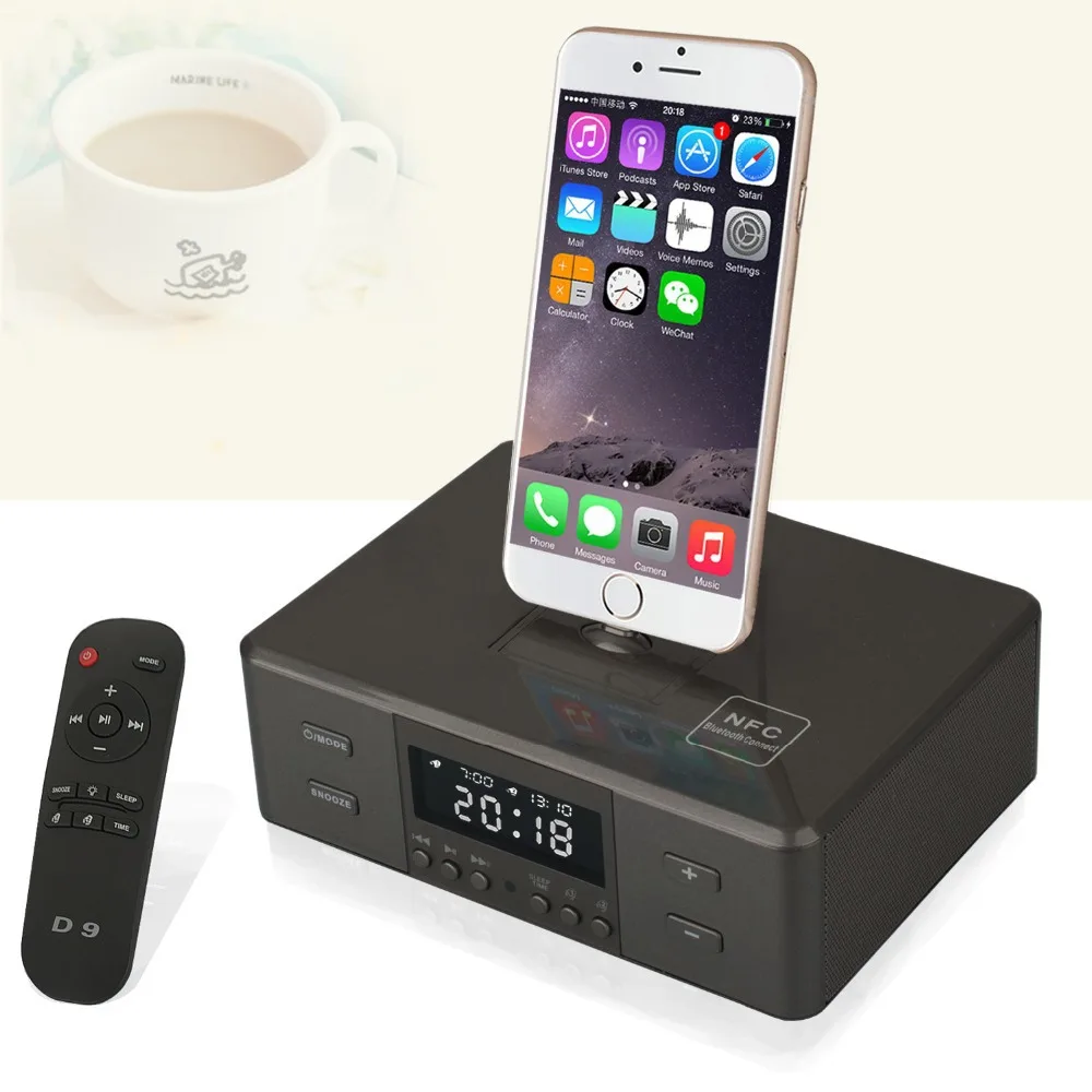 Phone Docks For Android Phones compare prices on fm docking station online shoppingbuy low 25 setslot d9 bluetooth speaker digital lcd display radio dual alarm clock