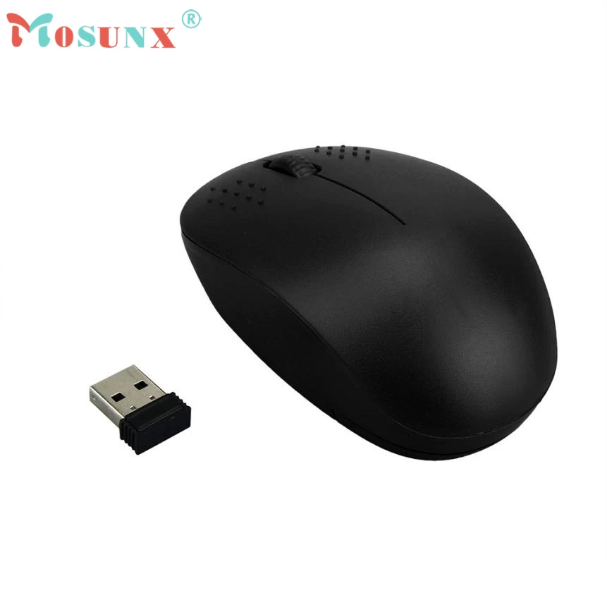 2 4GHz Mini Optical Wireless font b Gaming b font Mouse 1600DPI 2 Buttons USB Receiver