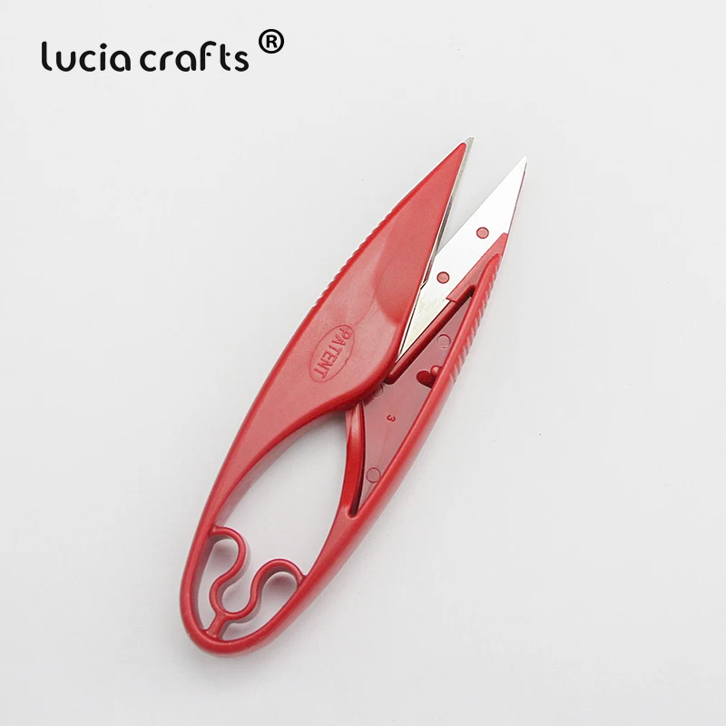 

1pcs 113mm U-shaped Plastic Handle Cross Stitch Sewing Scissors Embroidery Yarn Thread Scissors Cutter DIY Accessory Tools