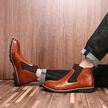 New Arrival Luxury Brand Men Genuine Leather Shoes Cowboy Western Martin Chelsea Ankle Boots For Men Big Size 38-48 цена New Arrival Luxury Brand Men Genuine Leather Shoes Cowboy Western Martin Chelsea Ankle Boots For Men Big Size 38-48 цены онлайн