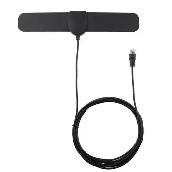 

80 Miles Gamme TV Antenne Intrieure Numrique HD Amplifi TV Linaire Antenne DVB-T/T2 HDTV Signal Booster 174-240 MHz/470-860 MHz