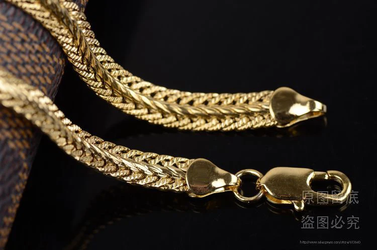 60cm long gold Color Chains For Men Fashion Men's Jewelry Items new