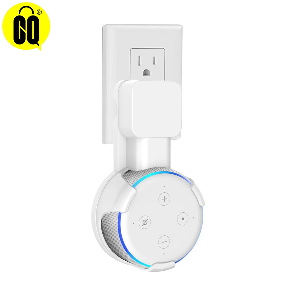 

New Outlet Wall Mount Hanger Holder Stand Space Saving for Amazon Alexa Echo Dot 3nd Generation and Other Round Voice Assistant