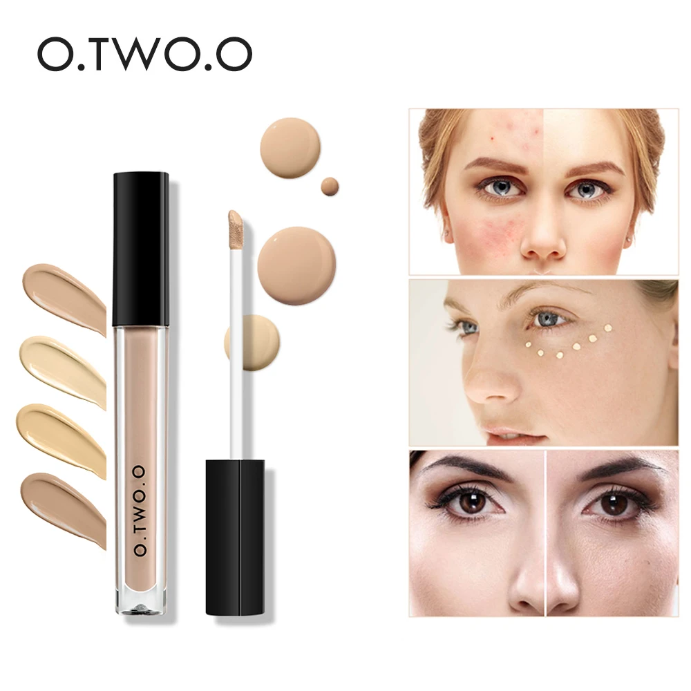 

4Color Concealer Liquid Moisturizer Long-lasting Whitening Eye Dark Circles Concealer Cream Make Up Base Face Corrector Cosmetic