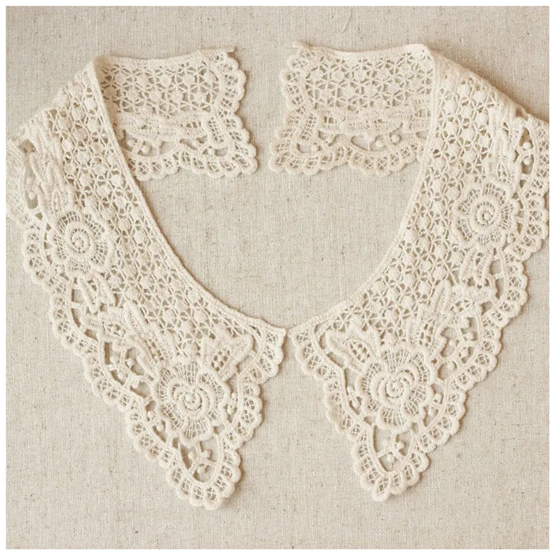 

Venise Cotton Lace Fabric Dress Applique Blouse Sewing Trims DIY Neckline Collar Costume Decoration Accessories BW064