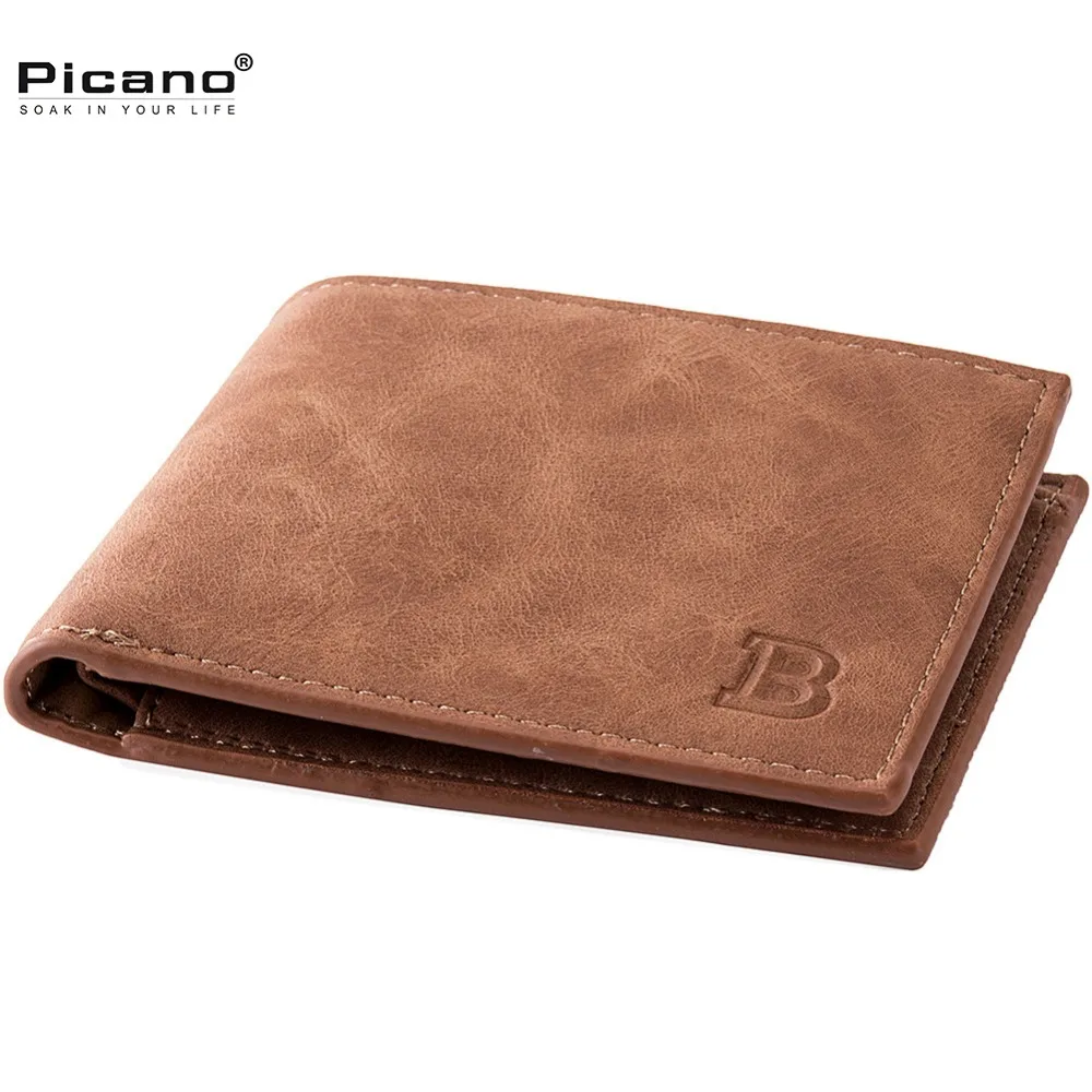

2018 New Men Wallets Small Money Purses Wallets New Design Dollar Price Top Men Thin Wallet With Coin Bag Zipper Wallet L027