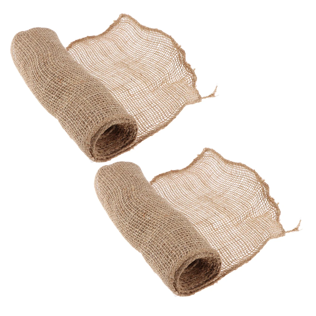 2pc Jute Cloth Winter Tree Guard Protect Cold-proof Plants Bandage Warm Keep