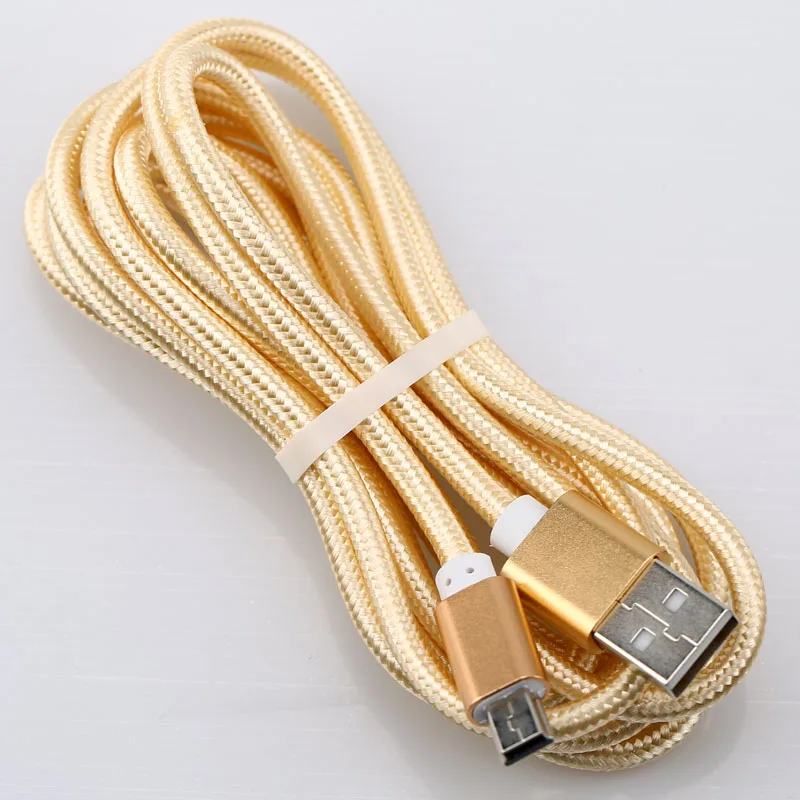 Eighfitech مضفر النحاس البسيطة Usb كابل بيانات سلك مهايئ USB 2.0 T-ميناء تهمة خط ل MP3 MP4 سيارة كاميرا DVR 1 m/2 m