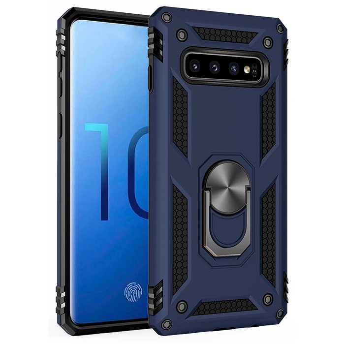 

For Samsung S10 Case with Metal Ring Silicone Case for Samsung Galaxy S10 Plus Phone Back Cover For Galaxy S10e case s10 e shell