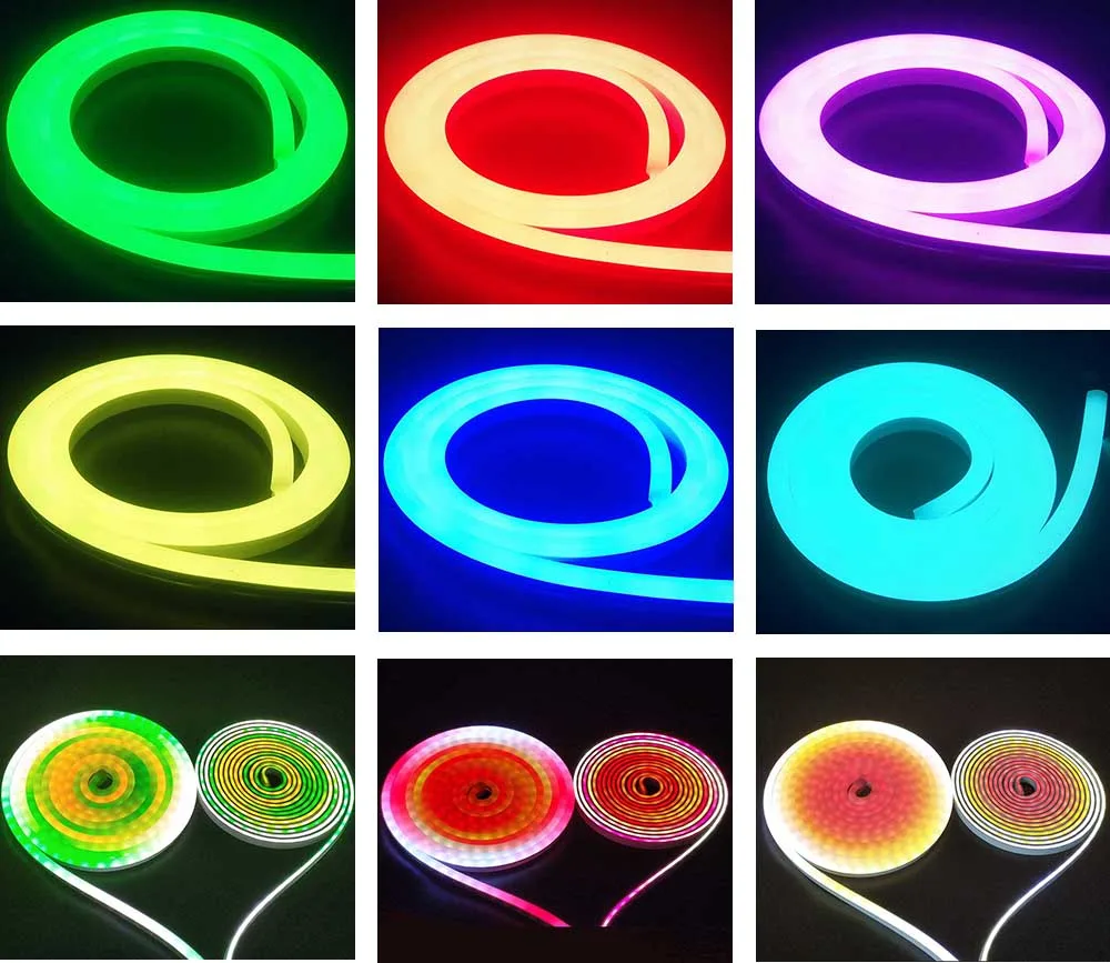 colorful neon strips