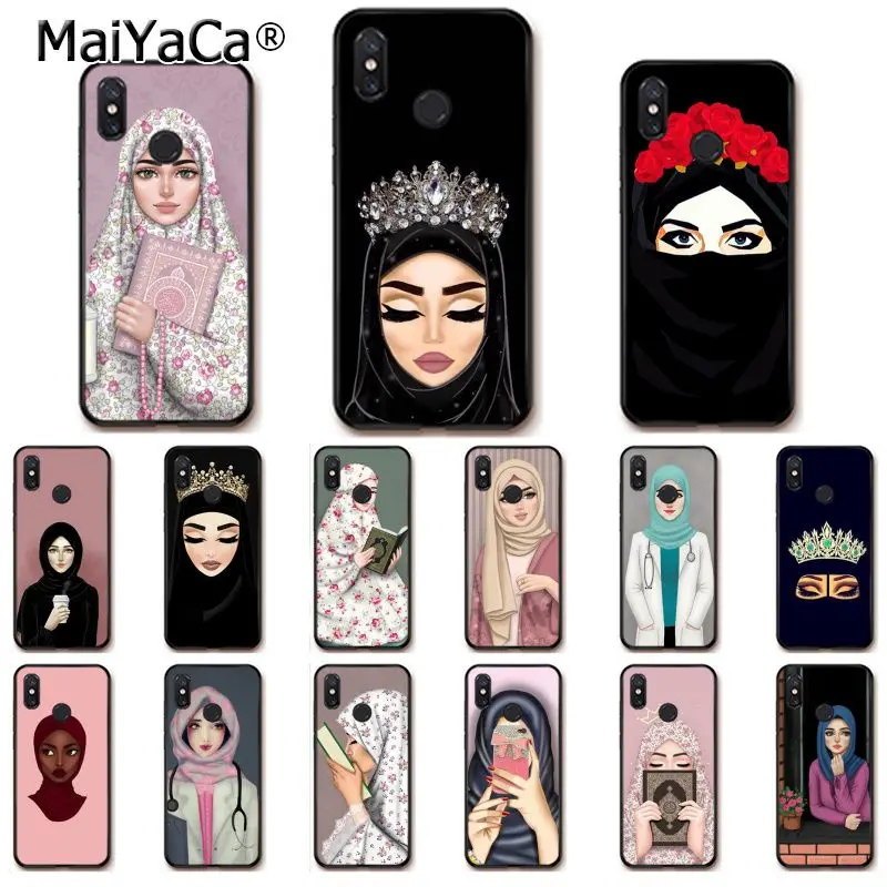 

MaiYaCa Muslim Islamic Gril Eyes Phone Case for Xiaomi Redm4X 6A Redmi Go Redmi5 5Plus Note4 Note5 7 mi A1 A2Lite