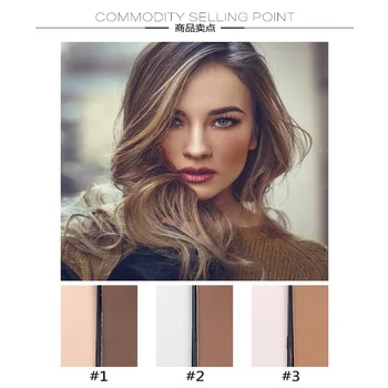 

Lameila brand makeup face powder dual color face bronzer highlighter powder palette gold brown contour palette LM026
