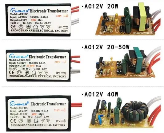 1 piece 3 years warranty Metal electronic transformer driver for 12V 20W 160W 250W LED light bulbs Driver Power Supply