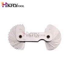 Venda quente metal 2 extremidades 32 placas R7-14.5mm radius gauge 8x2cm tom de prata ferramentas de medição alta qualidade