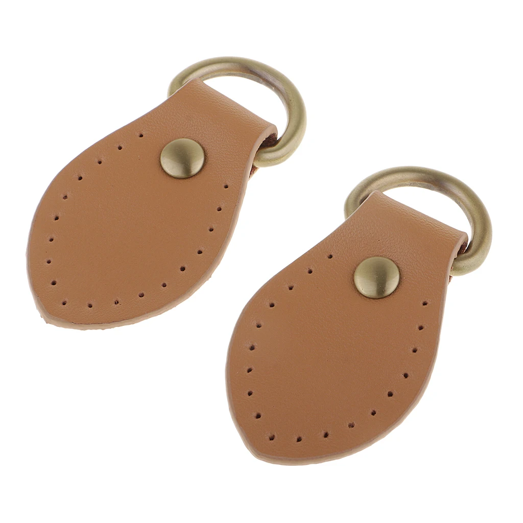 2pcs Sew on Leather Handle Buckles Tabs DIY Shoulder Bag Handbag Replacement