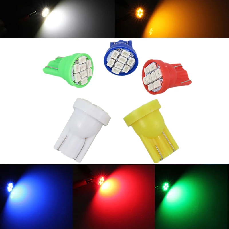 10 шт. Автомобильные светодиодные лампы T10 WLJH 12 В|10pcs t10 led|led instrument panel lightsled |